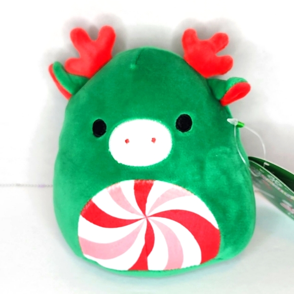 🎄 ZUMIR 🫎 Green Peppermint Belly Moose Christmas 2023 Original Squishmallow - Picture 1 of 8
